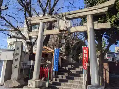 品川貴船神社の鳥居