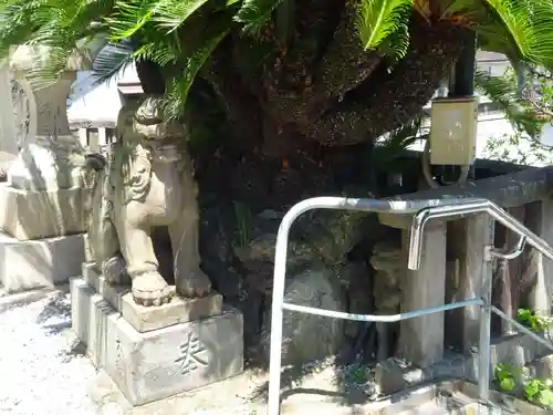 叶神社 (西叶神社)の狛犬