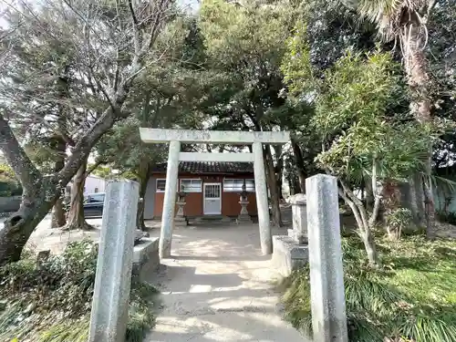 小舟江八雲神社の鳥居