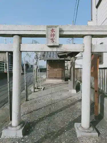 湊水神社の鳥居