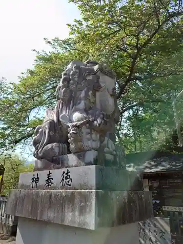 冨士御室浅間神社の狛犬