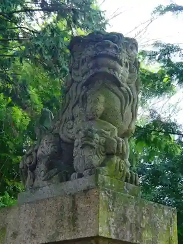 土田白鬚神社の狛犬