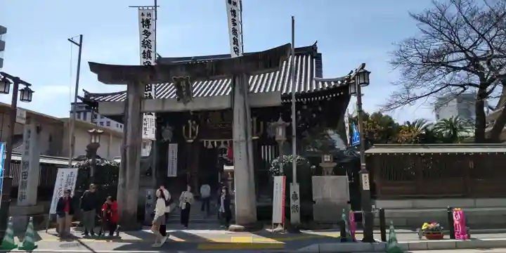 櫛田神社の鳥居