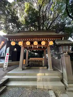 検見川神社の手水舎