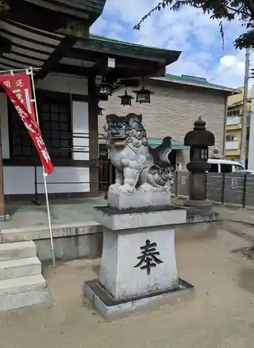 長柄八幡宮の狛犬