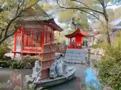 田村神社の庭園