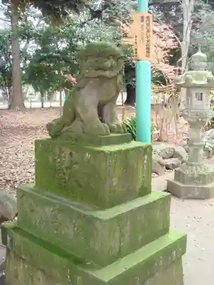 峯ヶ岡八幡神社の狛犬