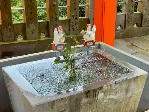 扇森稲荷神社の手水舎