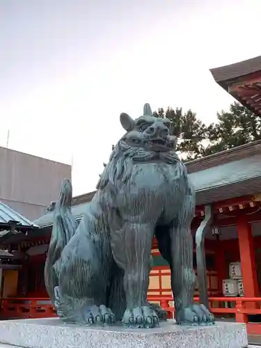 五社神社　諏訪神社の狛犬