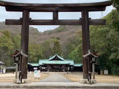 岡山縣護國神社の鳥居