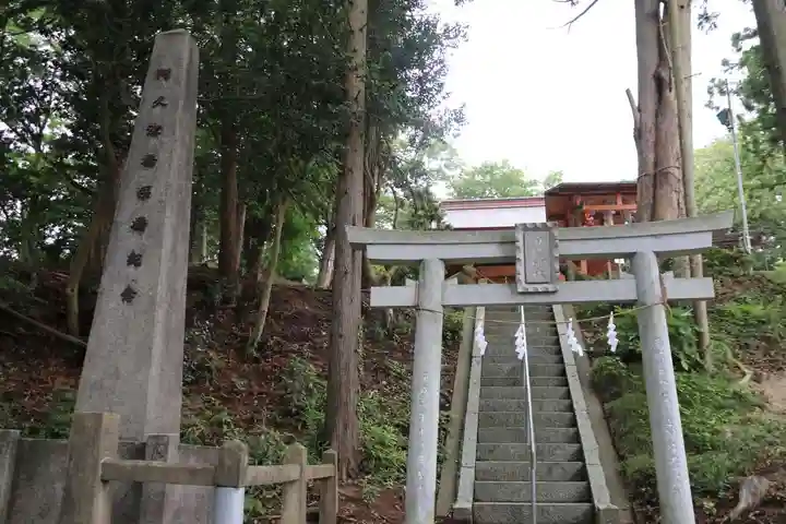 阿久津「田村神社」(郡山市阿久津町)旧社名:伊豆箱根三嶋三社の鳥居