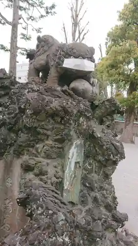 お三の宮日枝神社の狛犬