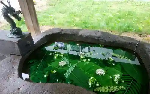 長沼神社の手水舎