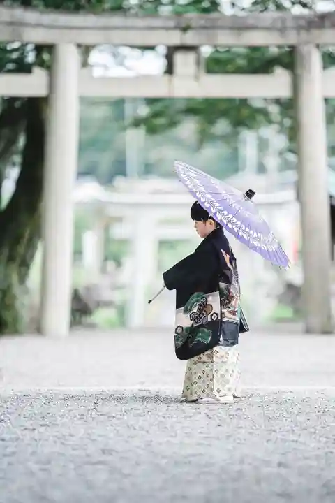 立志神社の七五三参