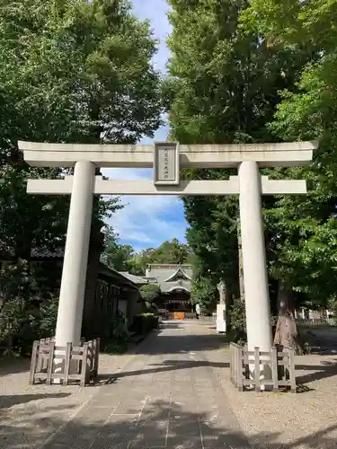 阿豆佐味天神社 立川水天宮の鳥居