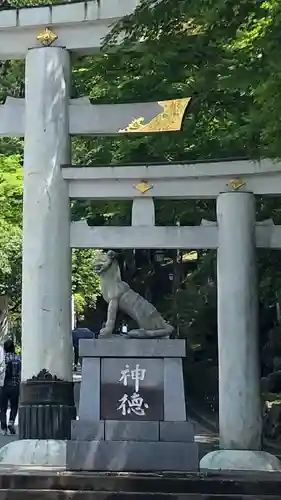 三峯神社の狛犬