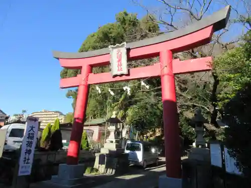 大稲荷神社の鳥居