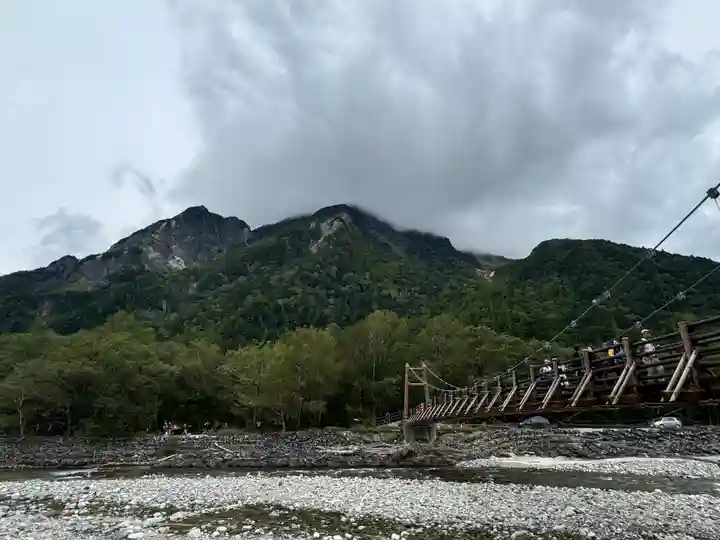 穂高神社奥宮の周辺