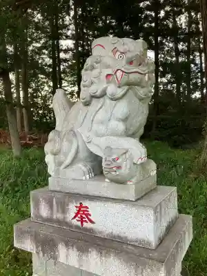 土屋箒根神社の狛犬