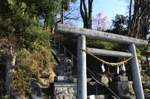 阿久津「田村神社」（郡山市阿久津町）旧社名：伊豆箱根三嶋三社の鳥居