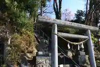 阿久津「田村神社」(郡山市阿久津町)旧社名:伊豆箱根三嶋三社の鳥居