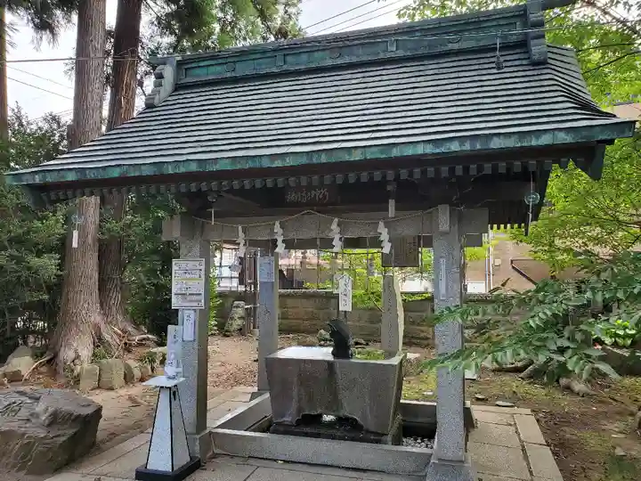 神炊館神社 ⁂奥州須賀川総鎮守⁂の手水舎