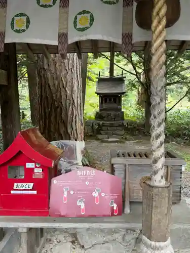 穂高神社奥宮の本殿