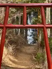 母の白滝神社の鳥居