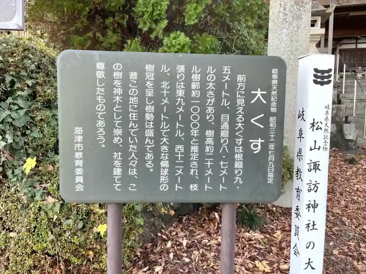 松山諏訪神社(岐阜県)