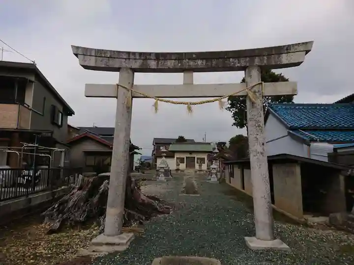 白山社(宿町)の鳥居