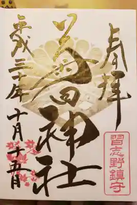 狛犬が「アイーン」してるんです