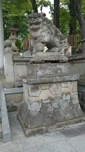 安積國造神社の狛犬