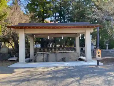 山梨縣護國神社の手水舎