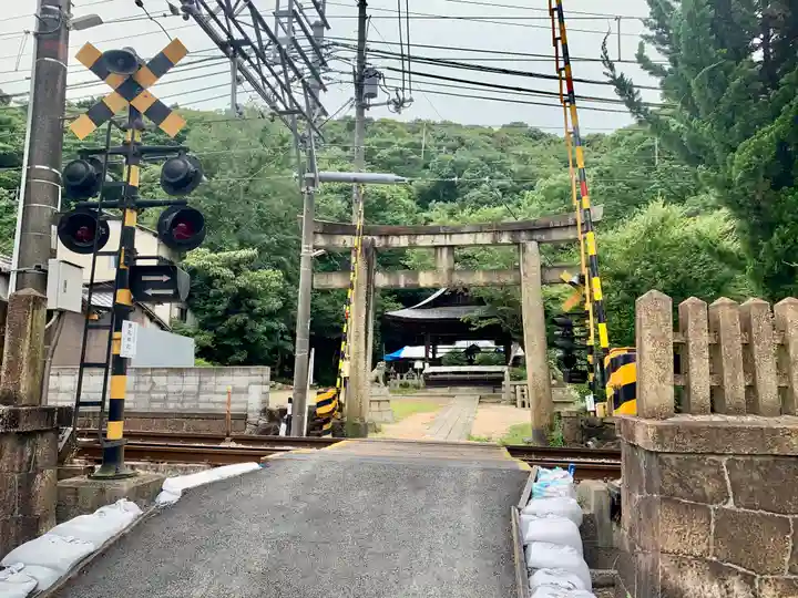 關蝉丸神社下社の鳥居