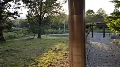 豊似神社の庭園