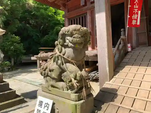 高蔵山　大山寺の狛犬