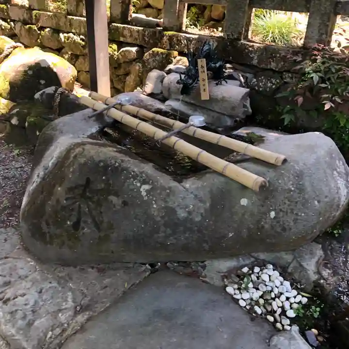 愛宕神社(阿多古神社)の手水舎