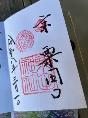 粟田神社の御朱印
