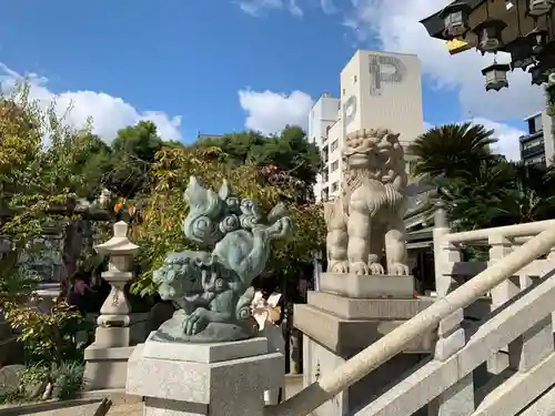 難波八阪神社の狛犬