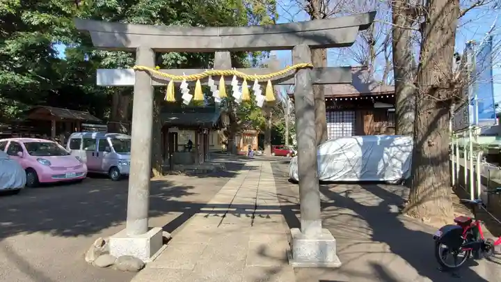 中目黒八幡神社の鳥居