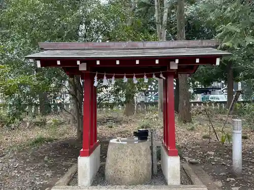 柞祖霊社の手水舎