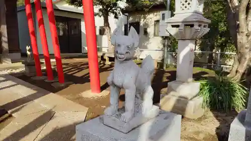 亀田森稲荷神社の狛犬