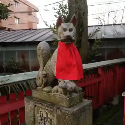 新井天神北野神社の狛犬