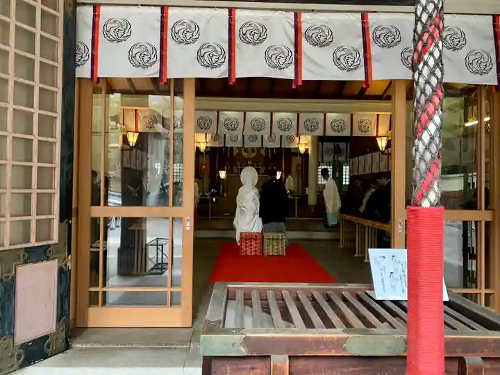 坐摩神社の結婚式