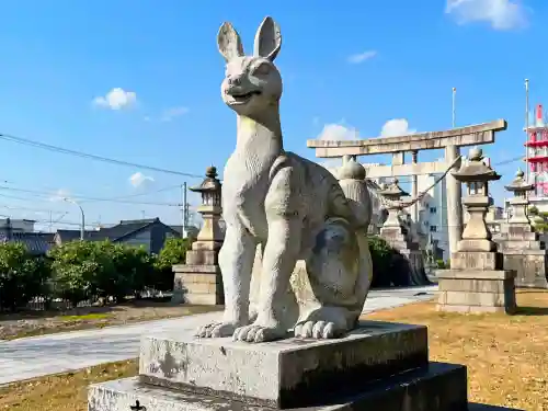高岡関野神社の狛犬