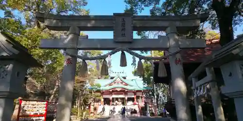 多摩川浅間神社の鳥居