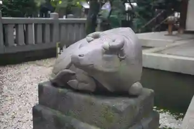 牛天神北野神社の狛犬