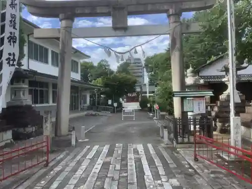 新羅神社の鳥居