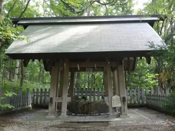 士別神社の手水舎
