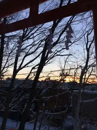 清田稲荷神社の景色